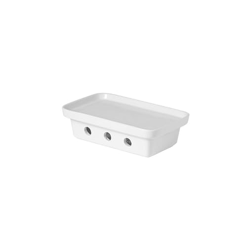 Plato calefactor de cerámica con diseño de pato asado de Beijing - 25,4 cm [Asiento calefactor rectangular]