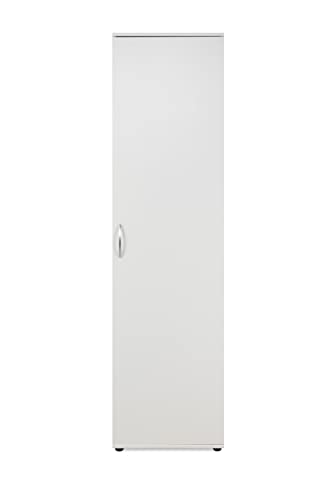 AVANTI TRENDSTORE Ando - Armadio da ingresso in laminato con 1 anta a battente e 5 ripiani all'interno. Disponibile in 2 colori diversi. Dimensioni: LAP 50x187x34 cm