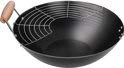 Wok en acier Smile SPC-3 finition noir mat durable - 8
