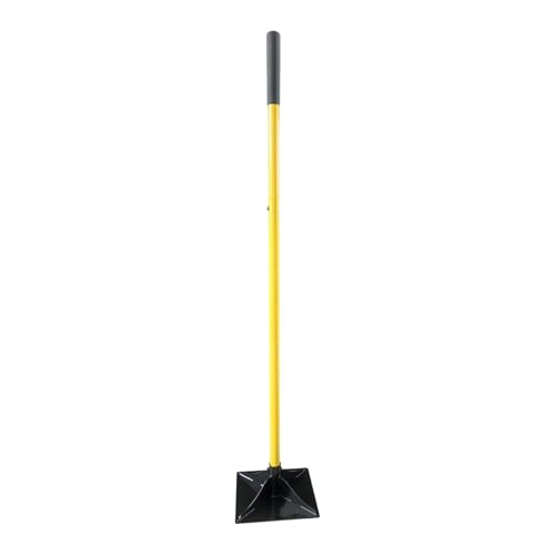 Ronyme Apisonador de acero con mango de 47,24 pulgadas, herramienta de jardinería de rendimiento y uso, apisonador de suelo para césped, 8 Inch
