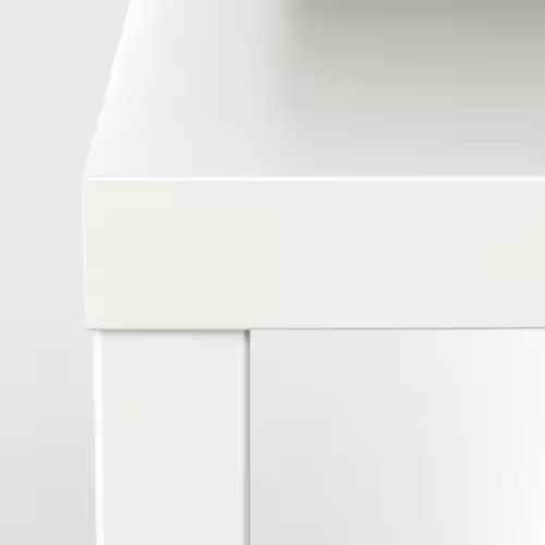 Home Stuff End Side Table with Classic Design, Bed Side Table, End Table, Light Weight Easy Assemble, Small Square Table for Office, Living Room, White, 21 5/8" x 21 5/8" x 17 3/4"