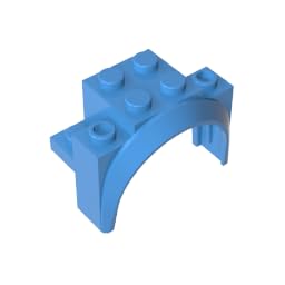 Transport Wheel Arch, Fender 4x2 1/2x2 1/3 10 Pieces GDS-2021 Compatible with Lego Bulk Toys Classics Moc Color:Medium Blue 102