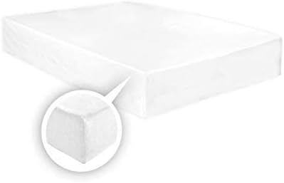 ARLINENS Thermal Flannelette Fitted Sheet 25cm 100% Brushed Soft Cotton available in 7 colours (White, Single)