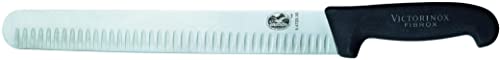 Victorinox X5 Edge Slicing/Carving 5.4723.30 Granton Slicer Knife with Fibrox Handle 12', Black