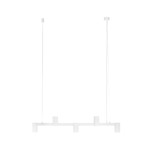 Arcchio Pendelleuchte Brinja (Modern) in Weiß aus Aluminium (5 flammig, GU10) - Deckenlampe Esstischlampe Hängelampe Hängeleuchte Wohnzimmerleuchte