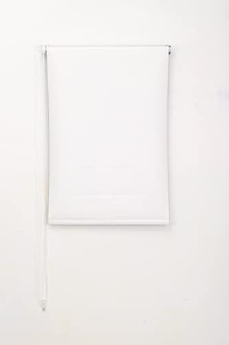 funky gadgets Thermal Blackout Roller Blind Trimmable UV-resistant colour coded fabric Bracket Included (Grey 120 x 165 cm)