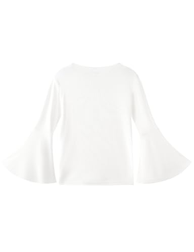 Noomelfish Girls Long Bell Sleeve Top Cute Western Shirts Blouse (5-12 Years)2