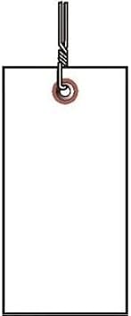 Shipping TAG, TYVEK, White, SZ#8, Box of 1000, SQ. Corners, MTL. Eyelet, Wired