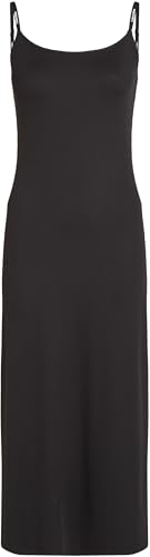 Calvin Klein Damen Bodycon Kleid Logo Elastic Strappy Slim Fit, Schwarz (Ck Black), XXXL – Ansicht 5