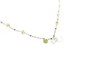 New collection Colgante de Aguamarinas, Cuarzo rosas y Peridotos en Plata 925 bañado en Oro rosa 14K, Hecho a mano en España