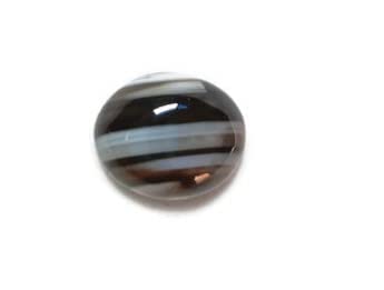 Hakik de 11,25 carats véritable onyx noir de taille small pour joaillerie
