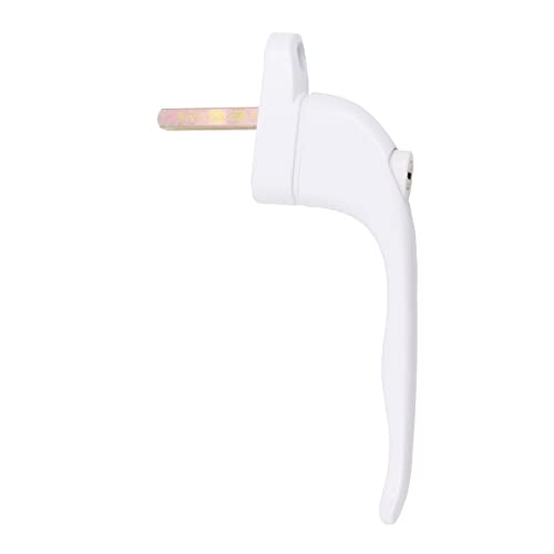 WANGCL 2 PCS Universal White Window Handle UPVC Window Locking Handles 40mm Spindles with Key Cranked Window Handles - Image 4