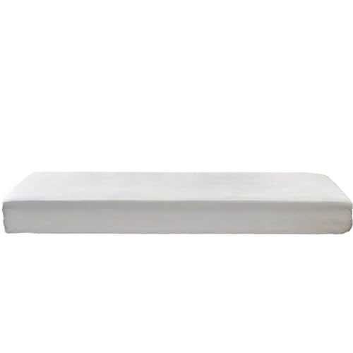 Image of Kingnex Waterproof Mattress Protector Twin Size Bamboo Cotton Hypoallergenic Breathable Mattress Pad Cover