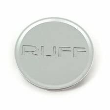 Ruff Racing Wheels PSC006 PSC006RUFGSV1 Silver Snap in Center Cap