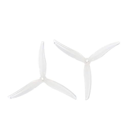 Hélice 5 pouces G5130 tripale blanche pour un vol stable