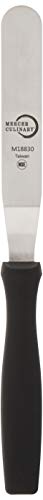 Mercer Culinary Offset Spatula, 4.5 Inch, Stainless Steel,Black