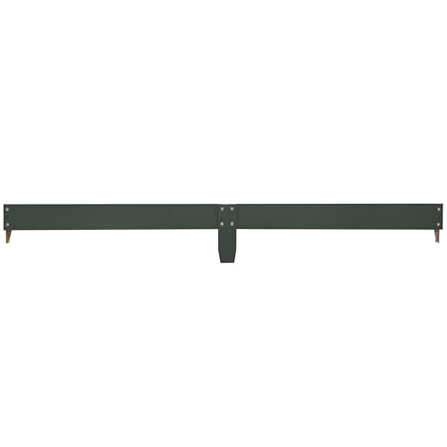 Image of Dream On Me Universal Crib to Full Size Bed Conversion Kit, Solid Wood Bed Rails for Select Convertible Cribs, Strong & Stable Support, Forest Green