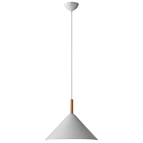 Suspension en bois suspendu E27 luminaire iron art pour hôtel et maison