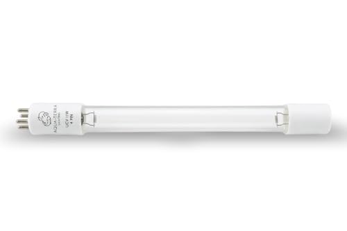 Aqua-Terra Lighting Tube de rechange UVC 11 W – Ampoule de filtre UV de bassin, lampe UVC linéaire à 4 broches à haut rendement pour Laguna Pressure Flo...
