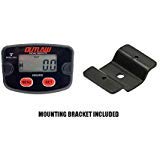 Outlaw Racing OR4486 Digital Waterproof Wireless Vibration Hour Meter and V2 Bracket Kit Motorcycle...