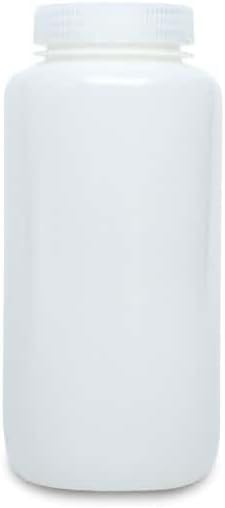 Cole-Parmer Economy Wide-Mouth Plastic Bottle, HDPE, 1000mL (32oz): 24/PK