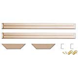 DIY Solid Wood Canvas Frame Kit 48 Inch x 2PCs for Oil Painting & Wall Art, Customized Wooden Art Frames for Paintings & Canvases, Easy to Build Canvas Stretching System, Framed Picture Accessories