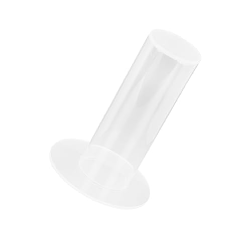 PartyKindom Cylinder Shape Transparent Hair Tie Holder Display Stand Vertical Organizer for Hair Accessories and Jewelry for Bathroom Bedroom and Store Showcase