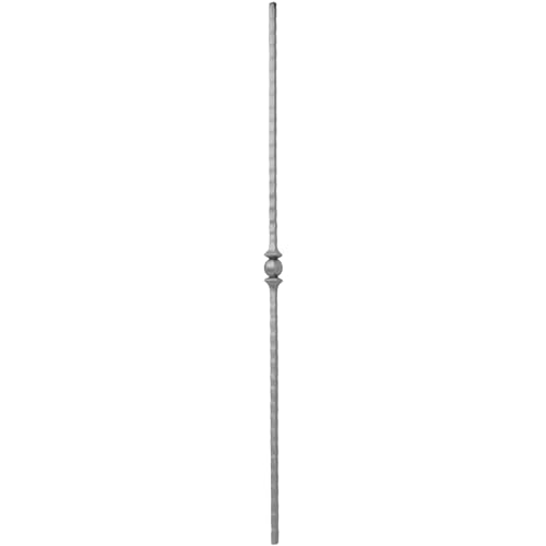 IAM DESIGN Varilla decorativa 1000 mm / VK12 para soldar, barra de hierro adecuado para pasamanos de escaleras, hierro forjado martillado