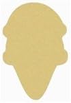Ice Cream Cone Cutout Unfinished Wood Frozen Treat Summer Party Birthday MDF Shape Canvas Style 2 (24")