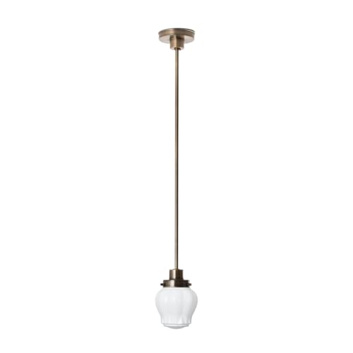 Lampe suspendue Eden en bronze, lustre Art Deco au design raffiné pour illuminer votre intérieur