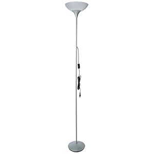 Reality Leuchten R4302-87 Schijnwerper, 1x E27, titaniumkleur, kap in wit