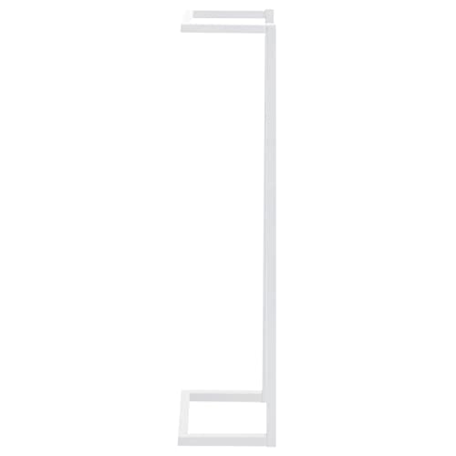 Toallero blanco de acero para puerta de 25x20x95 cm 3