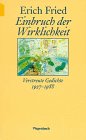 Paperback Einbruch der Wirklichkeit. Verstreute Gedichte. 1927 - 1988. [German] Book
