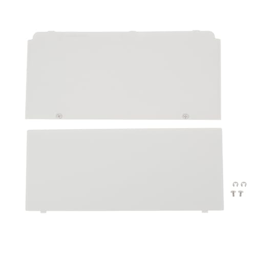 Image of Front Back Faceplate Plates Upper Battery Housing Shell Cover Compatible with Nintendo New 3DS 2015 Version, White