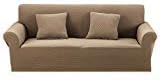 Argstar Thickened Extra Long Couch Cover, Slipcovers for Large Couches, Couch Cover Extra Long, Sofa Slipcover for Large Couch, Machine Washable Sofa Slipcovers and Furniture Protectors, Coffee