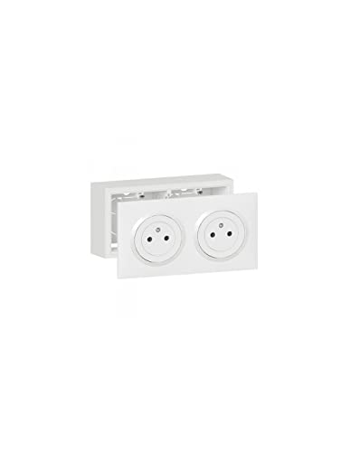 Legrand - Kit double prise de courant 2P+T Surface dooxie 16A précâblées livrée avec cadre pour...