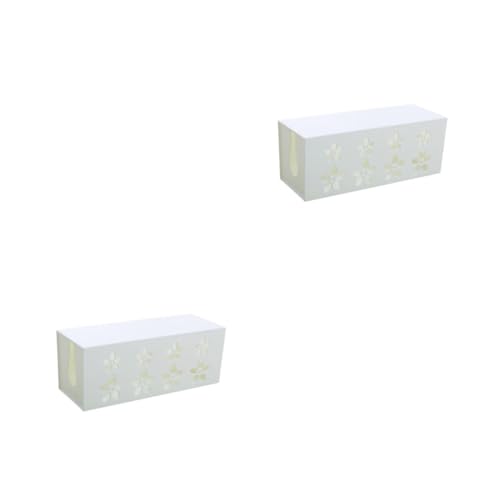 Rangement câble blanc pour cacher les fils électriques au sol : lot de 2 boîtes