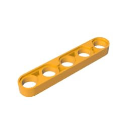 XYEIUGO GDS-693 32017 Technic Beam 1x5 Thin, Bright Light Orange, 50 PCS — image 1