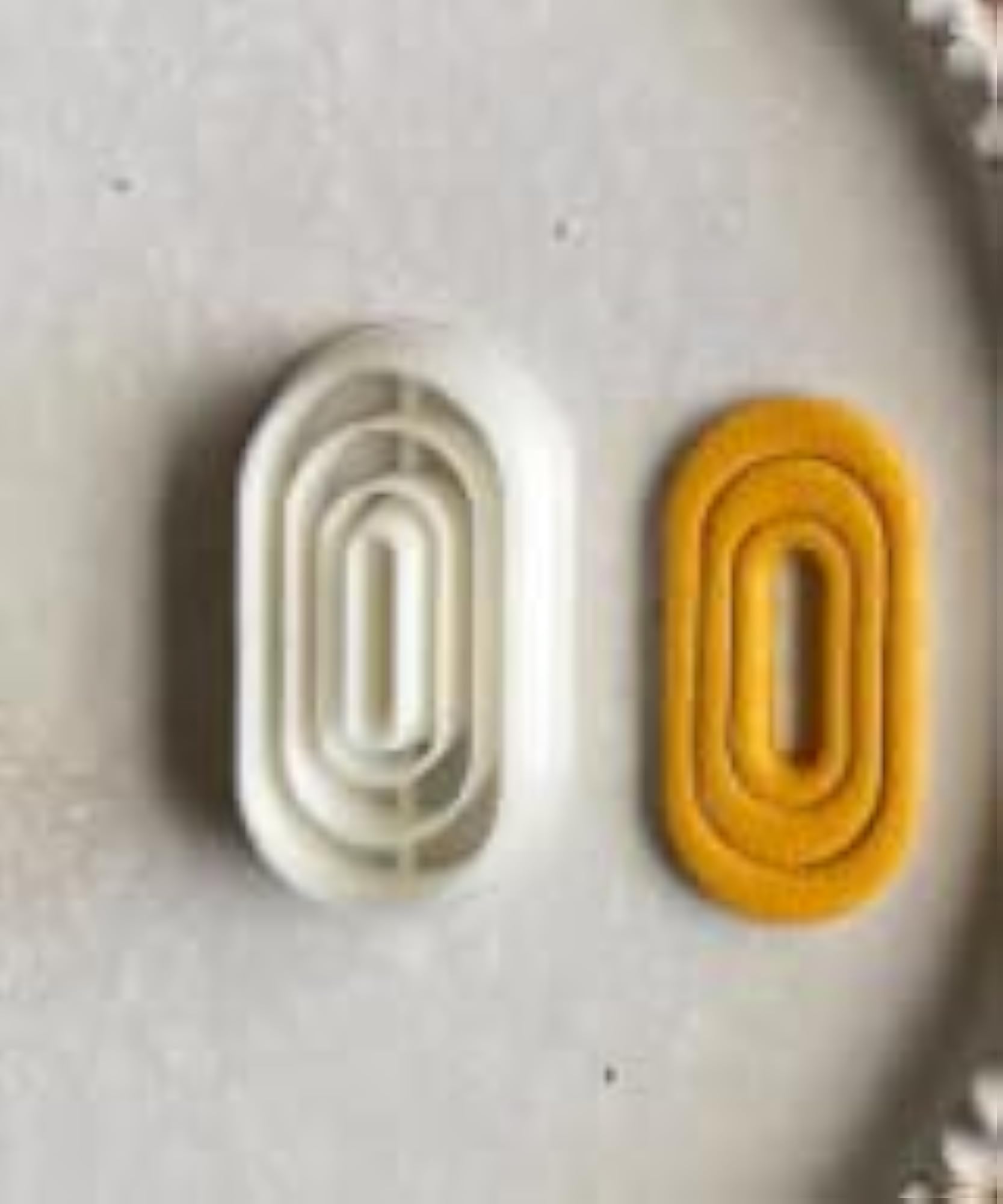 Polymer Clay Earring Cutters, Concentric Shape, Set of 5 Designs