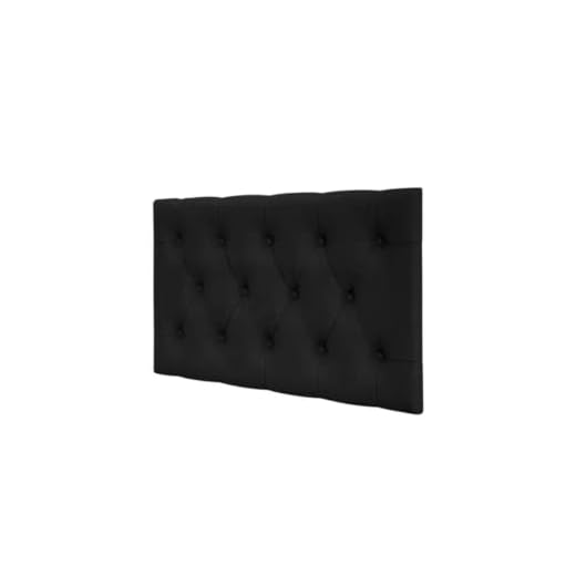 Cabeceira Capitone Ibiza Cama Solteiro Preta
