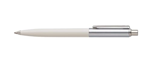 Sheaffer Sentinel White Ballpoint Pen with Chrome Trim