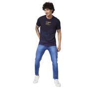 Image of Spykar Men's Solid Slim Fit T-Shirts