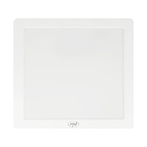 PNI D-Light CL241 Plafoniera LED 24W, Quadrata, 6500K, Alimentatore 230V, 2640 lm, bianco