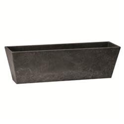 14.5 in. Ella Flower Box Planter - Black