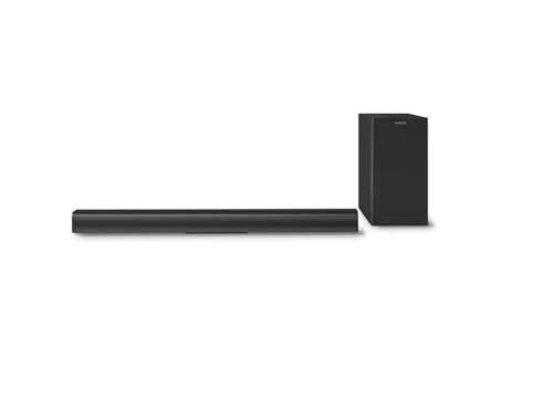 Image of Philips TAB4329 Soundbar: 2.1 CH 100W Wired Subwoofer, Deep Bass Effect - Bluetooth, HDMI ARC & Multiple Connectivity