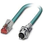 Phoenix Contact, 1410277, Cable Assembly Ethernet 0.4m 26AWG M12 Circular to RJ-45 8 to 8 POS F-M (1 Item/s)