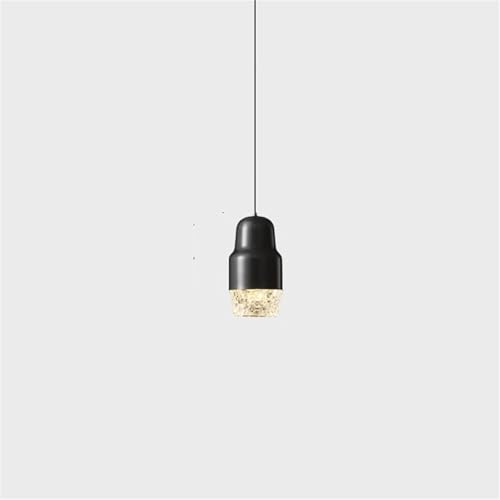 Suspension ovale noire acrylique pour éviter l'éblouissement
