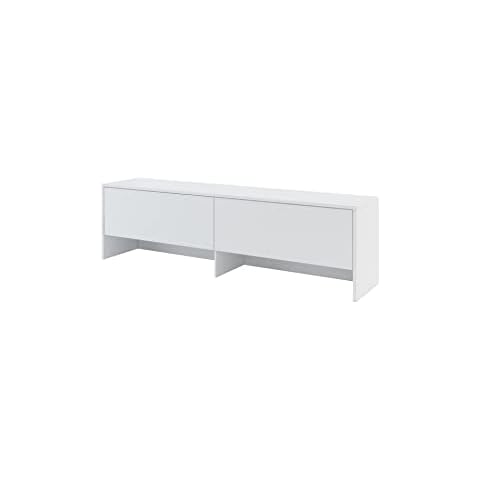 Modern Over Bed Unit BC-09 for Horizontal Wall Bed Concept in White Matt 140cm Sold by Arthauss Cover