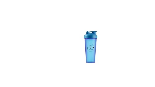 Protein Shaker Bottle, [2025 upgraded] Stainless Steel Mixer Ball included, Suitable for Mixing Powdered Shakes, BPA free (Blue, 600ml)