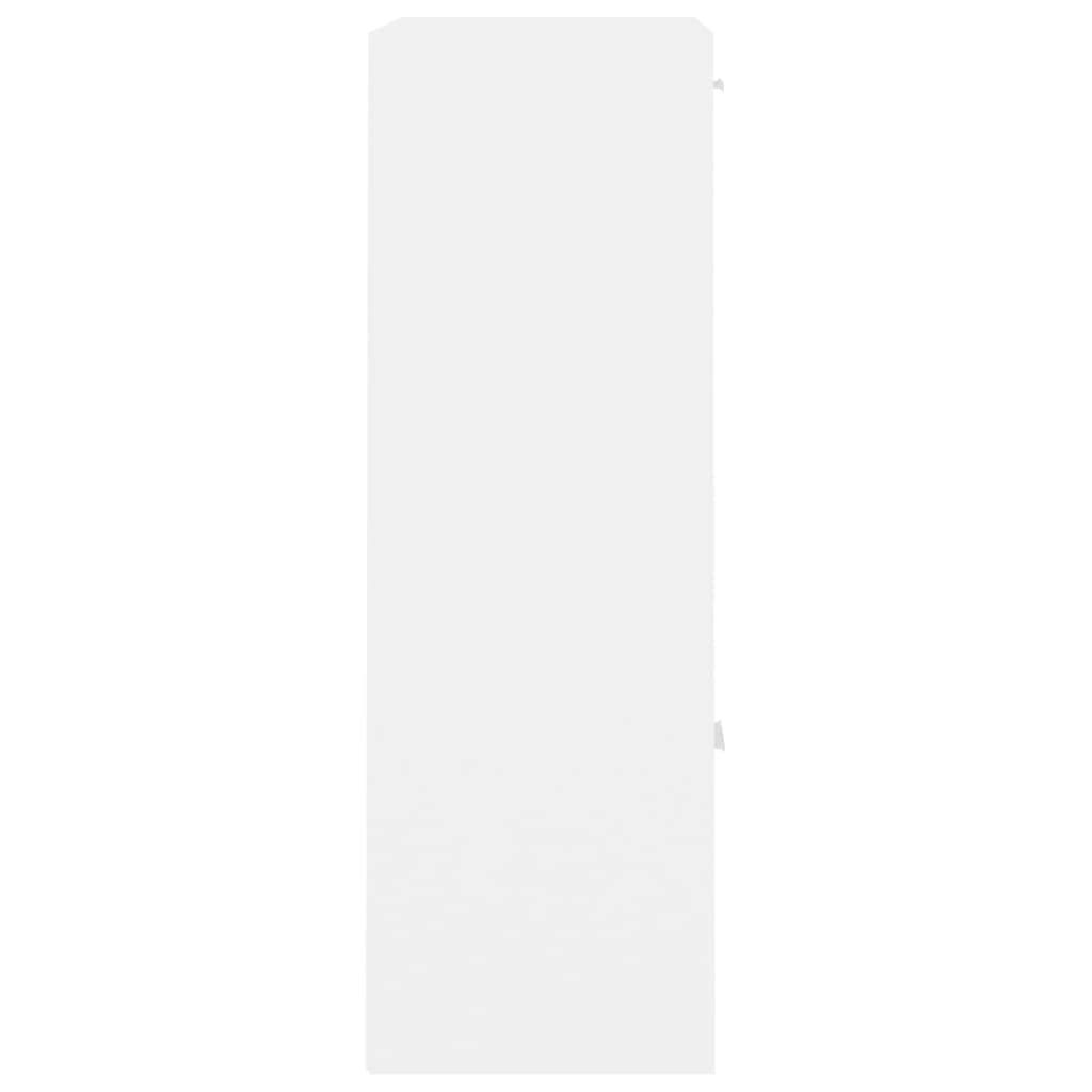 vidaXL Armario de Almacenamiento Estante de Libros Librería Estantería Mueble Archivador de Oficina para Dormitorio Salón Madera Contrachapada Blanco